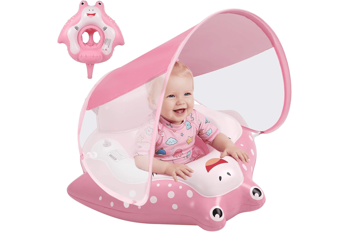 Bouée Bébé, Piscine Bébé avec Pare Soleil à 17,35 euros bon plan Amazon juillet 2026
