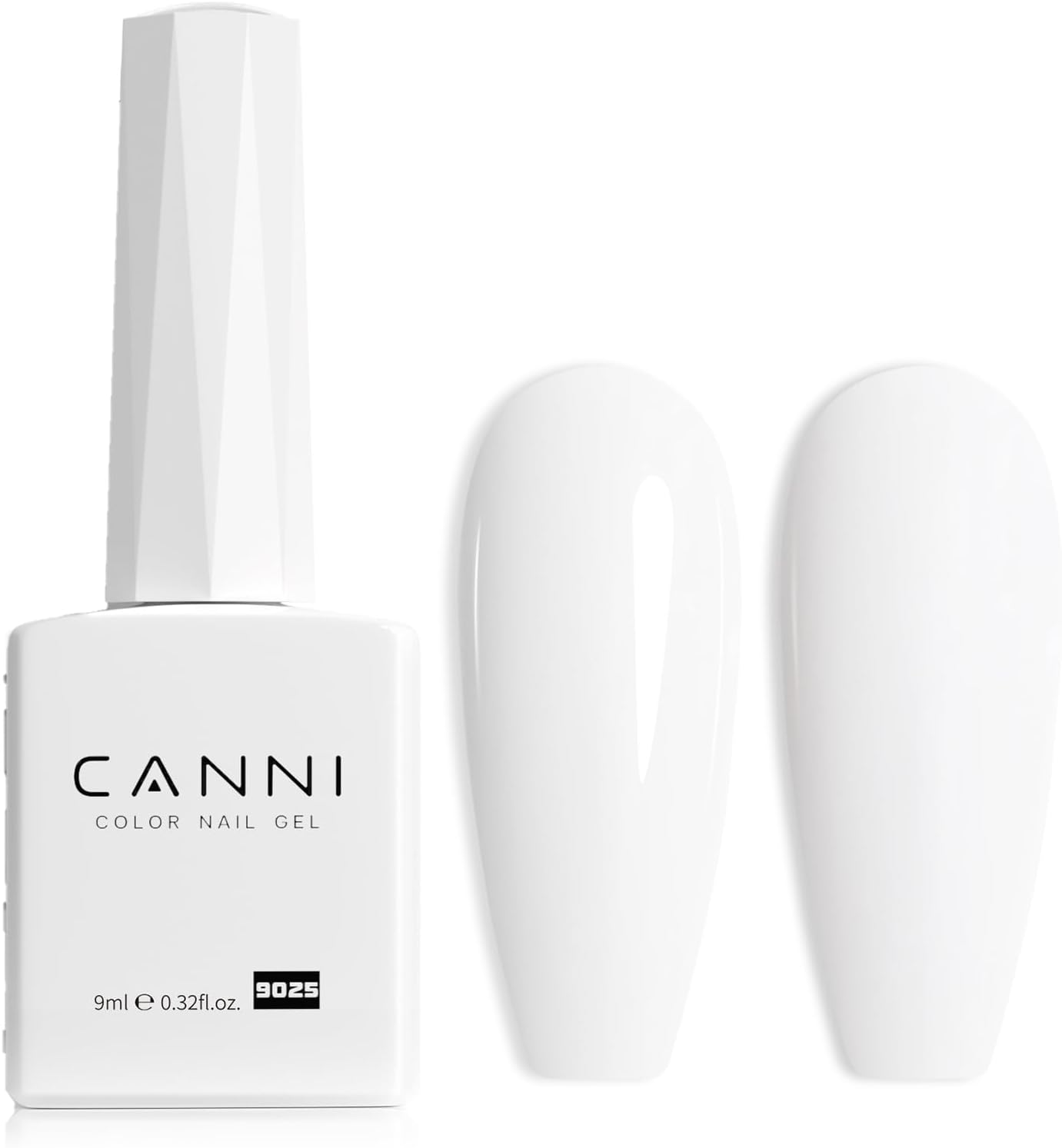 CANNI Vernis à Ongles UV Gel Semi Permanent Blanc White Gel Polish Nail Gel Soak off Vernis Manucure Naturel French Manicure