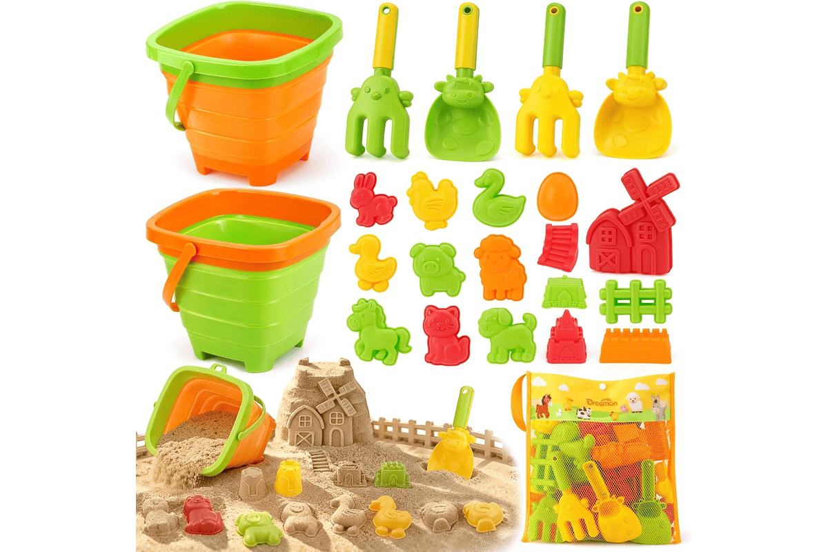Jouets de Plage Enfants Thème Ferme 29PCS, à 18,30 euros bon plan Amazon juillet 2026