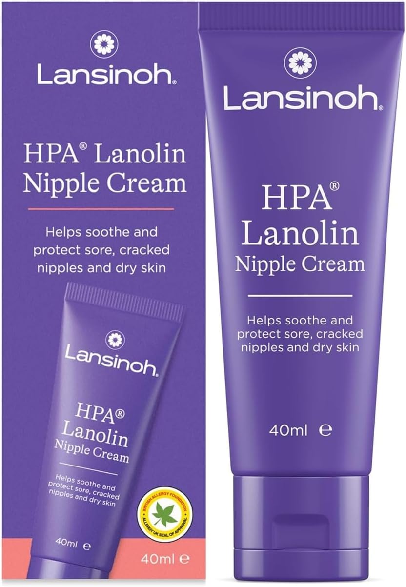 Lansinoh Crème lanoline HPA 40 ml Soin mamelons Allaitement 100% naturelle
