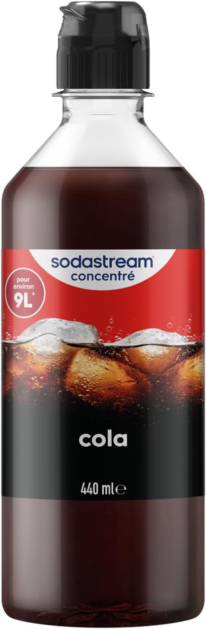 Sodastream Concentré Cola pour Machine à Eau Pétillante et Soda | Préparez jusqu'à 9 Litres de Cola en Quelques Secondes, 440ml