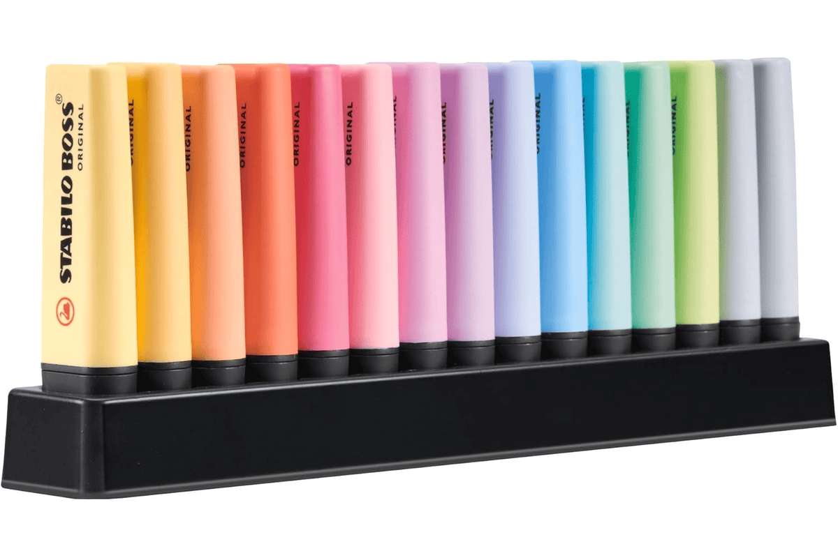STABILO BOSS Pastel set 15 surligneurs couleurs pastel 12,59 €