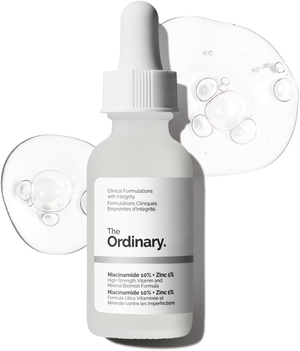 The Ordinary Niacinamide 10% + Zinc 1%, Sérum illuminant et lissant, pour les peaux sujettes aux imperfections, 30 ml