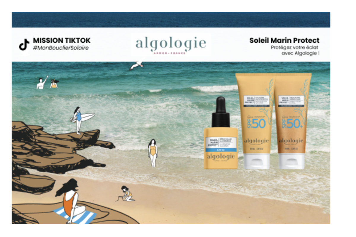 Algologie Soleil Marin Protect gamme solaire SPF50 test produit gratuit