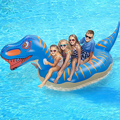 Bouée dinosaure géante gonflable Jojoin pour piscine et plage