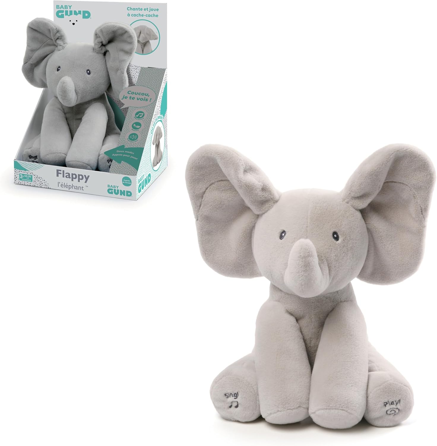 Peluche interactive GUND Flappy l’Éléphant