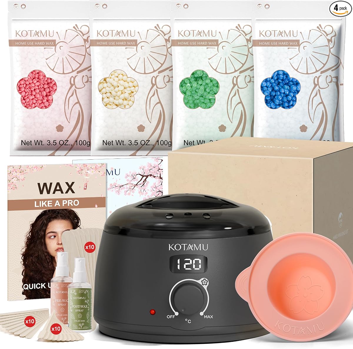 Kit d'épilation KOTAMU avec chauffe-cire et accessoires