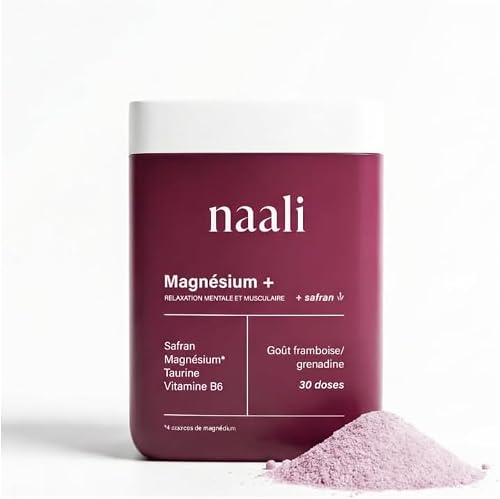 Pot de magnésium Naali bisglycinate et citrate en poudre