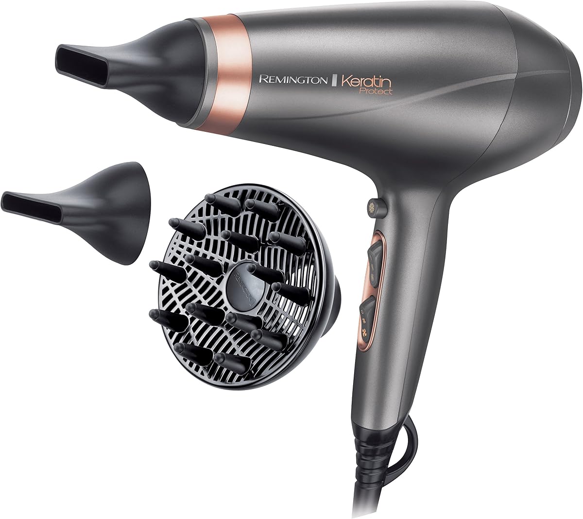 Sèche-cheveux Remington Keratin Protect AC8820 avec ses accessoires