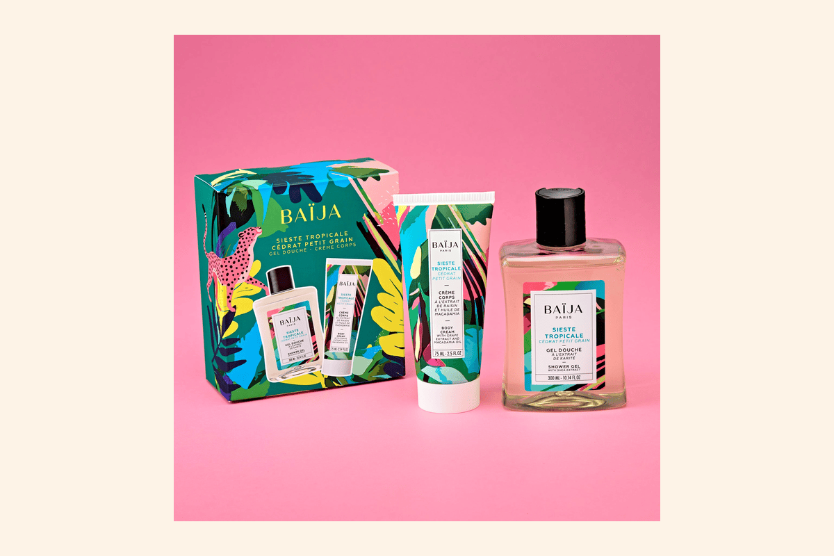 Baïja Coffret Sieste Tropicale : gel douche + crème corps à 20,90 €