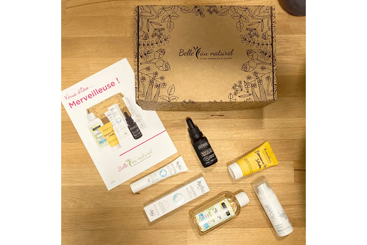 Box Belle au Naturel Rituel de Printemps avec ses soins bio en format vente