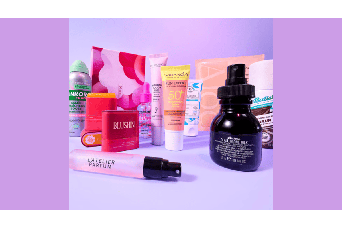 Blissim Box Good Mood juin 2026 5 produits beauté Garancia Davines Blushin Bubble-T valeur 70 euros 18 euros