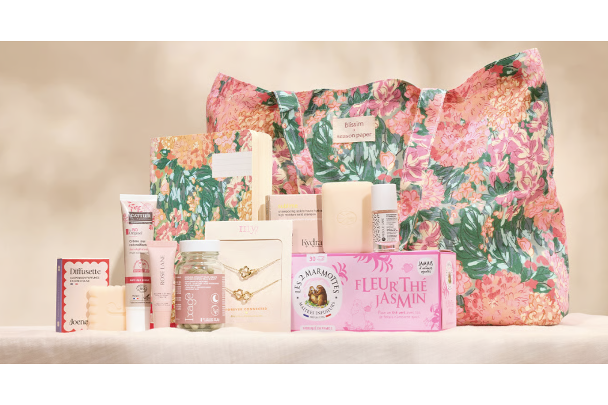 Blissim édition limitée Doux Moments x Season Paper Fête des Mères cabas coffret beauté