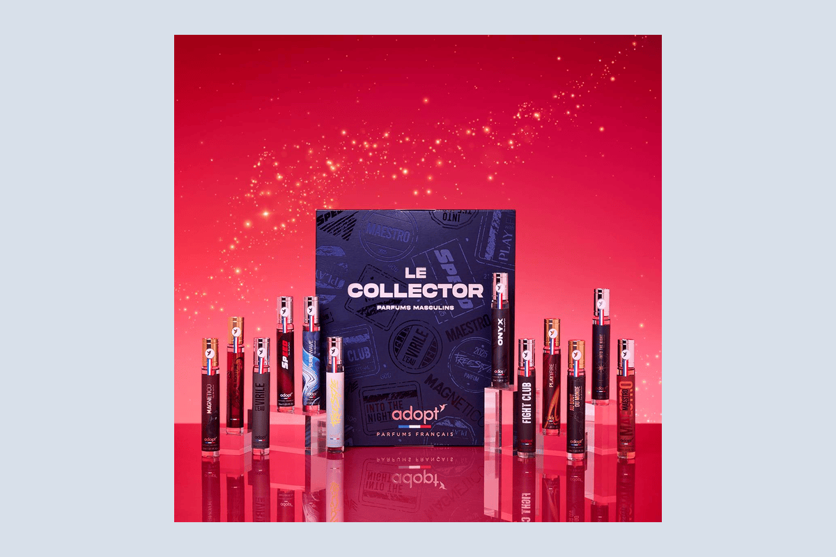 Calendrier de l'Avent Adopt Homme Collector 12 eaux de parfum 30 ml Au Bout du Monde Fight Club Speed Into the Night Blackstone Onyx cadeau Noël 51,96 euros