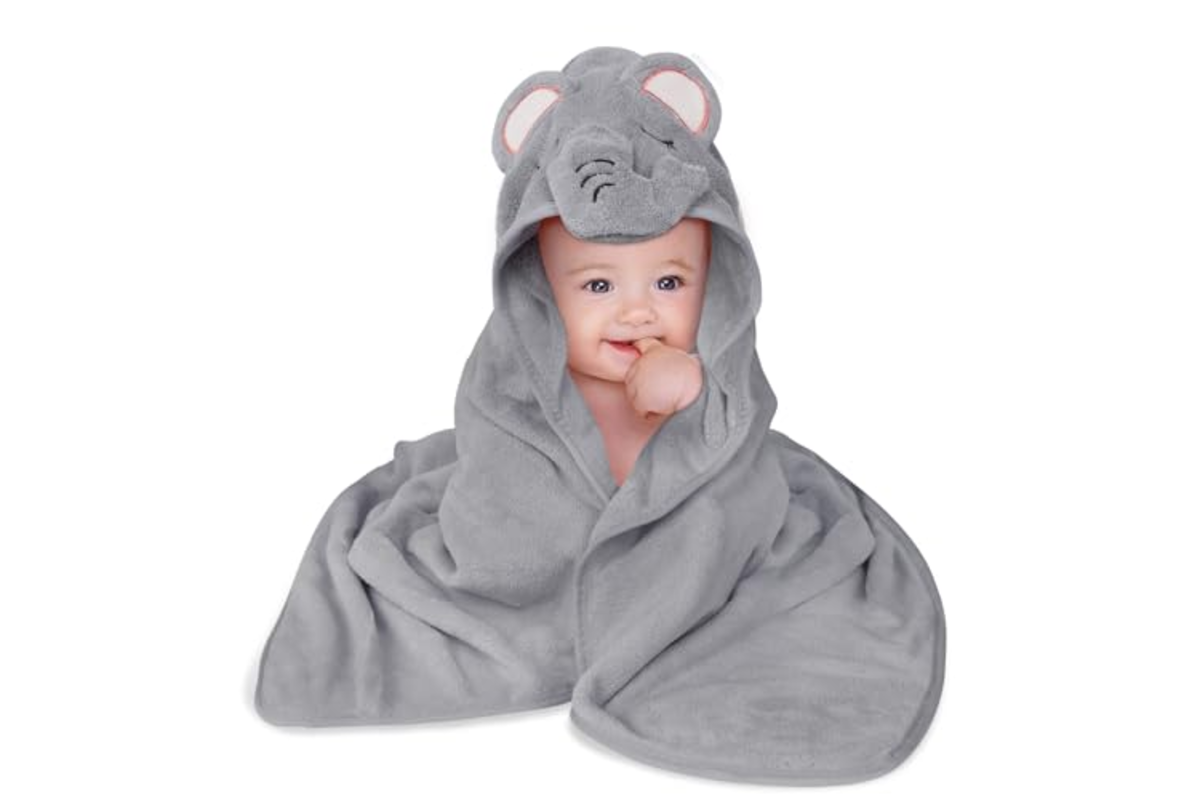 Aolso Serviette de Bain Capuche Bébé 80x80 cm à 8,42 € sur Amazon (-30%)
