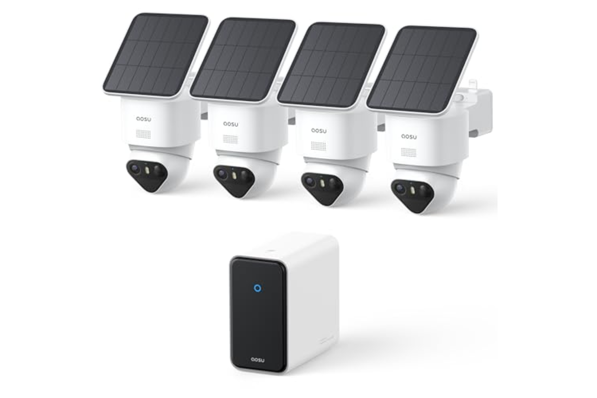 aosu 4K T2 Ultra kit 4 cameras surveillance wifi exterieure solaire 360 panoramique vision nocturne