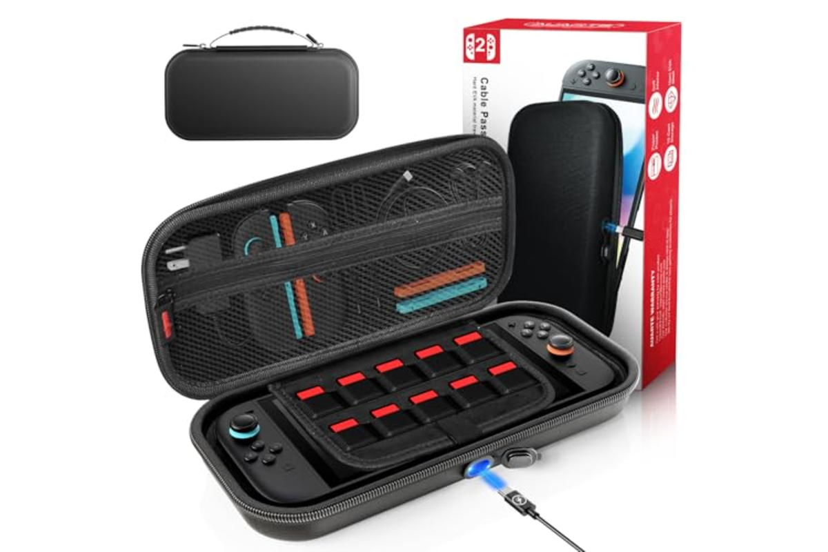Auarte Étui de protection Nintendo Switch 2 — housse voyage charge à l'intérieur bon plan Amazon 19,99 € mai 2026