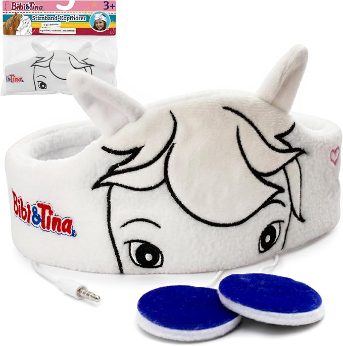 Casque bandeau blanc Bibi et Tina pour enfant