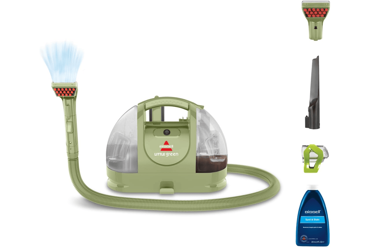 BISSELL Little Green Shampouineuse Canapé moteur puissant 340W design compact pour taches et saletés quotidiennes tissus et moquettes