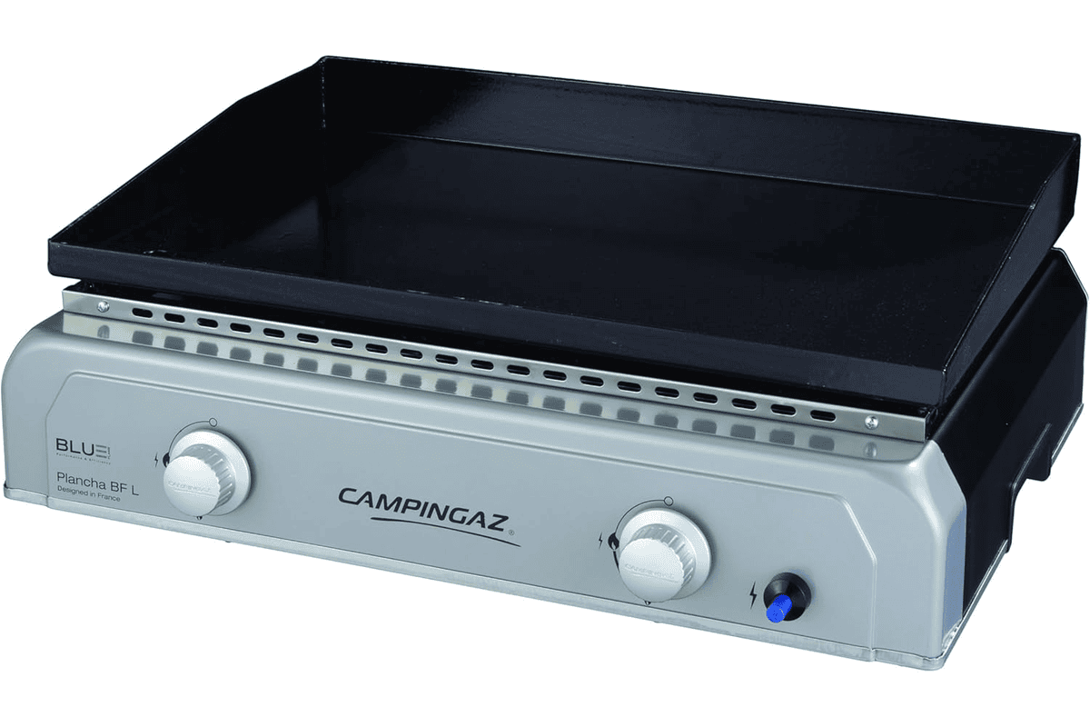 Campingaz plancha BF L 2 brûleurs Blue Flame préchauffage rapide répartition homogène chaleur été apéro à 130,49 € Amazon