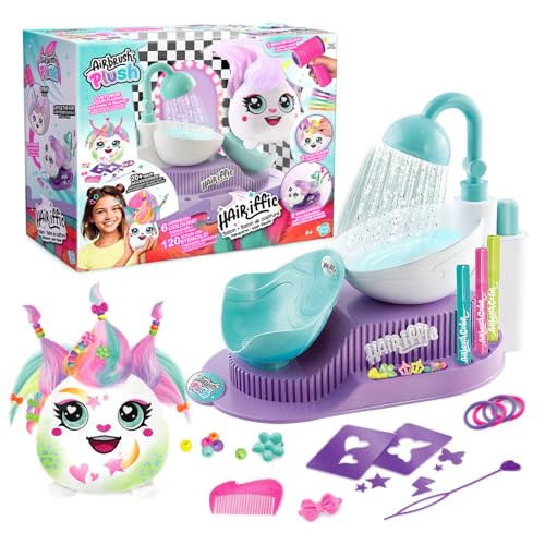 Coffret Canal Toys Airbrush Plush Hair'iffic avec peluche, salon de coiffure et accessoires