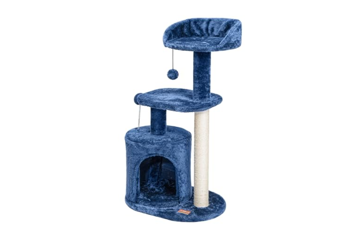 ClevaHome Arbre à Chat Bleu Denim Petits Chats à 27,99 € sur Amazon (-30%)