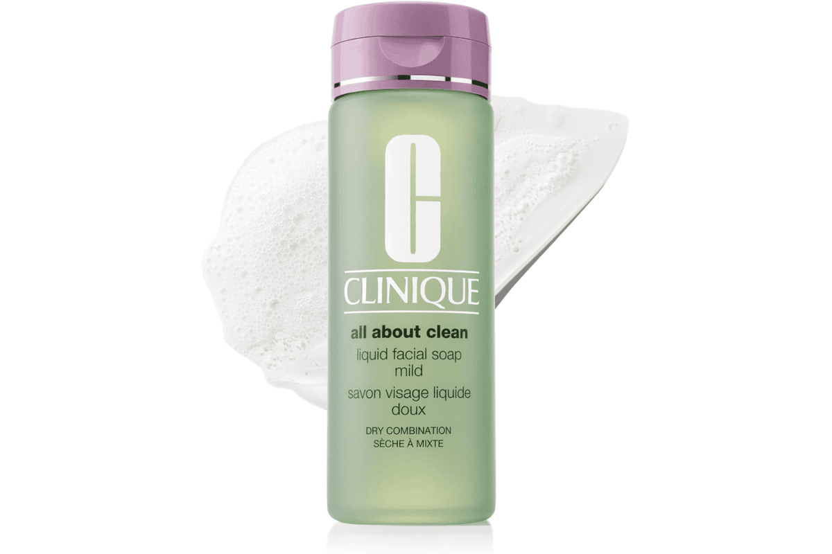 Clinique All About Clean savon visage liquide doux 200 ml peaux sèches mixtes bon plan Amazon 20,95 €