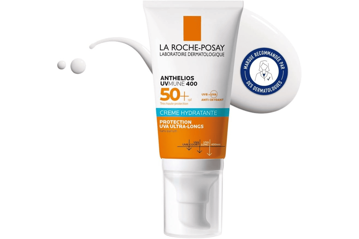 La Roche-Posay Anthelios UVMune 400 Crème Hydratante SPF50+ Glycérine 50ml bon plan Amazon avec coupon 11,93€