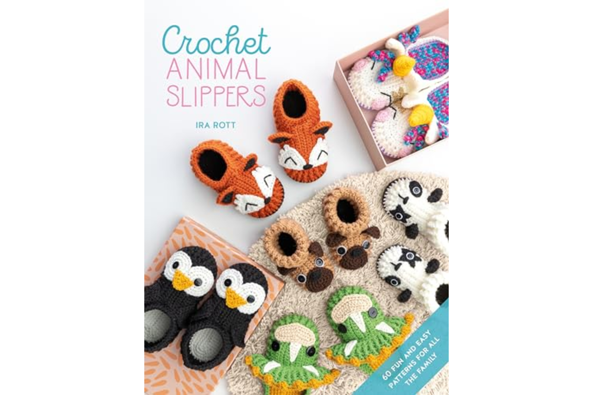 Crochet Animal Slippers — 60 patrons chaussons animaux toute la famille (anglais) bon plan Amazon 2,28 € mai 2026