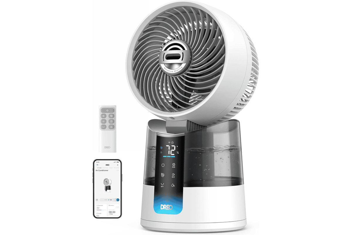 Ventilateur de table DREO TurboCool 516S avec oscillation large et télécommande