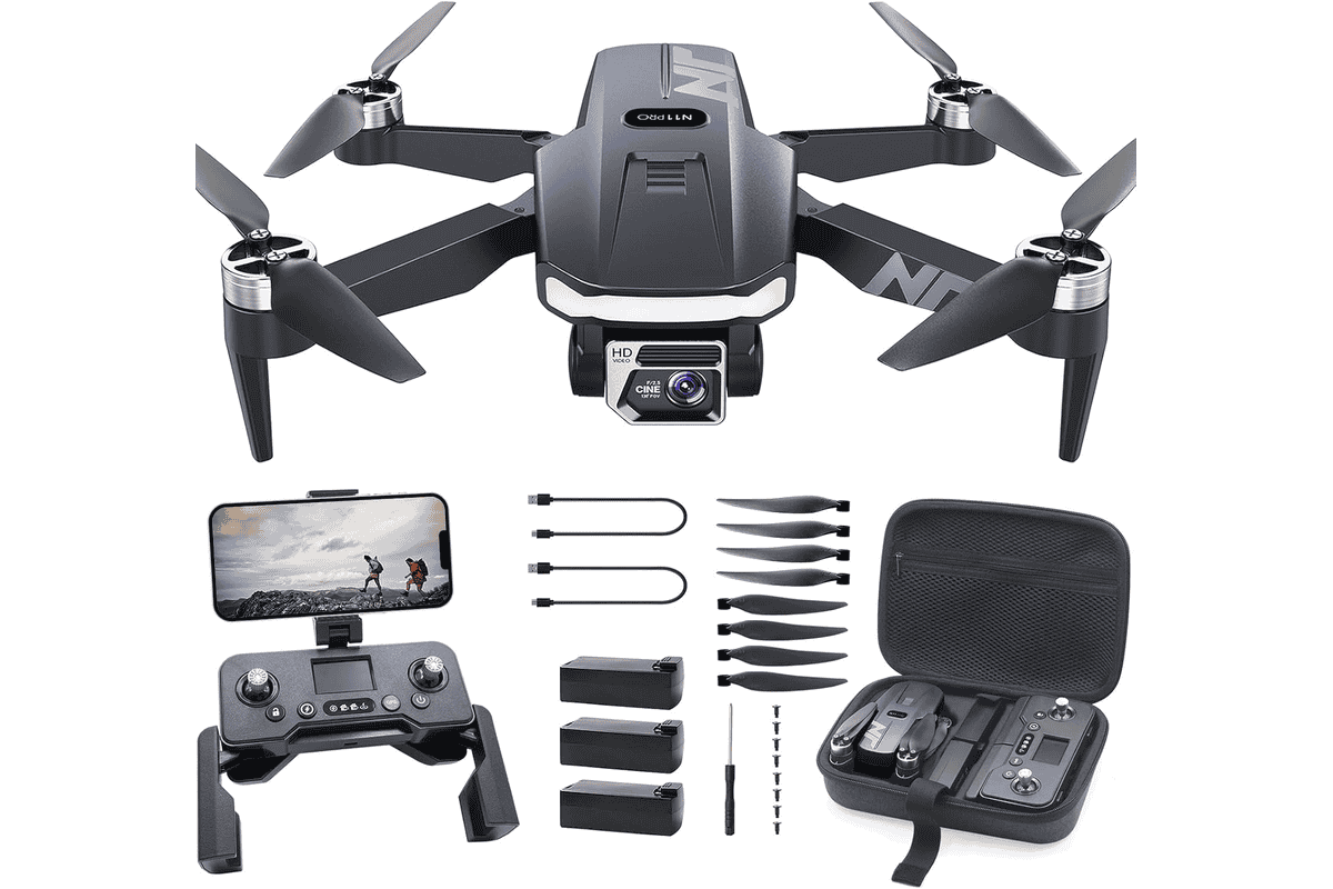 Drone NAFYRE N11 Pro GPS caméra 4K UHD 90 min vol brushless FPV bon plan Amazon 104,49 euros