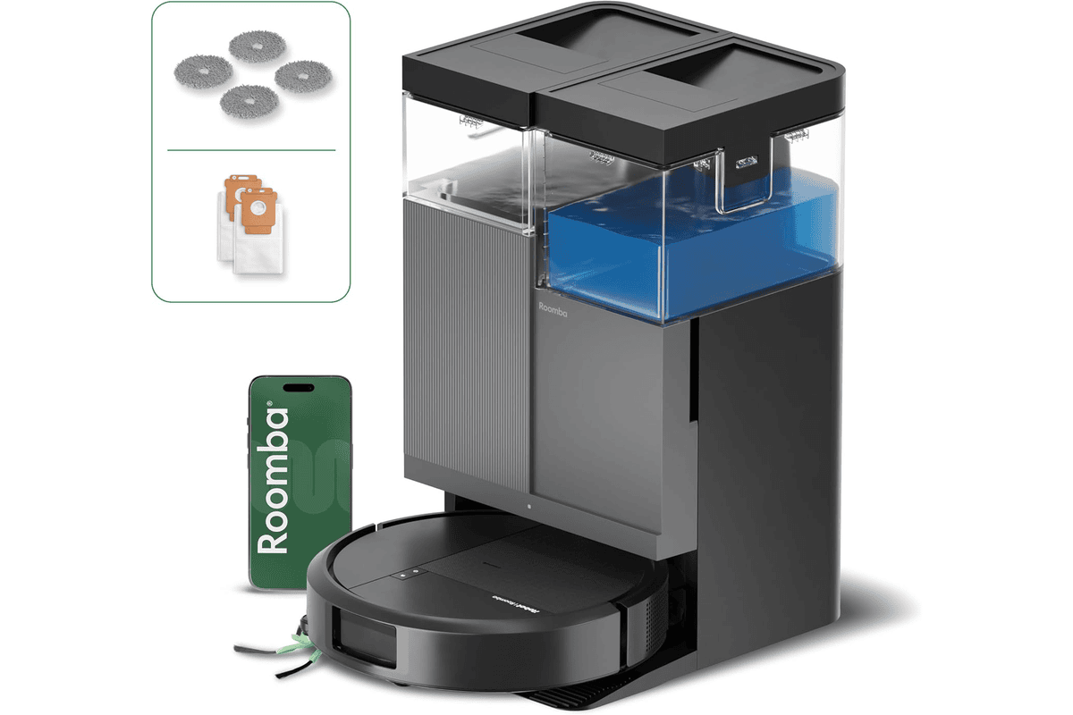 iRobot Roomba Plus 415 Combo AutoWash 20000 Pa base multifonction LiDAR lingettes DualClean auto lavées séchées 75 jours autovidage à 329 € Amazon