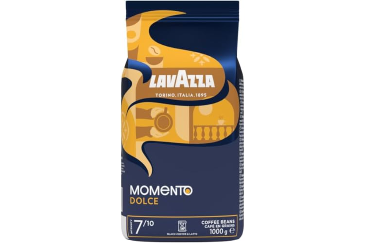 Bon plan Amazon Lavazza Momento Dolce cafe grains 1kg Arabica Robusta machine automatique mai 2026