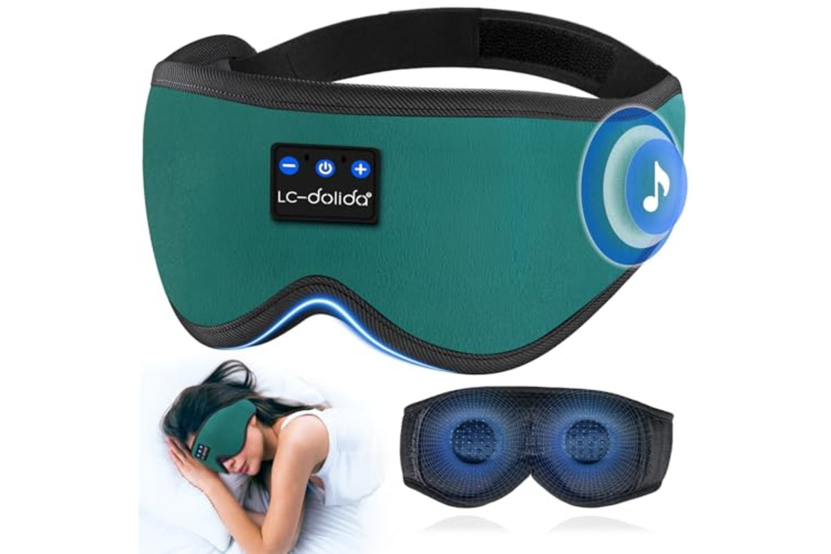 LC-dolida Masque de Sommeil Bluetooth V5.4 Écouteurs Sans Fil à 20,09 € sur Amazon (-33%)