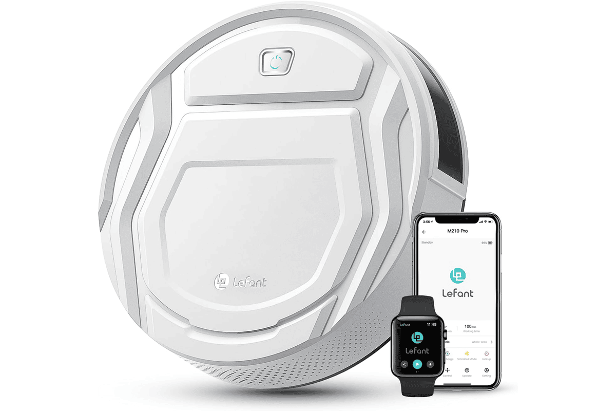 Lefant M210 aspirateur robot ultra-fin 7,8 cm silencieux WiFi Alexa App bac 500 ml poils animaux à 89,98 € Amazon