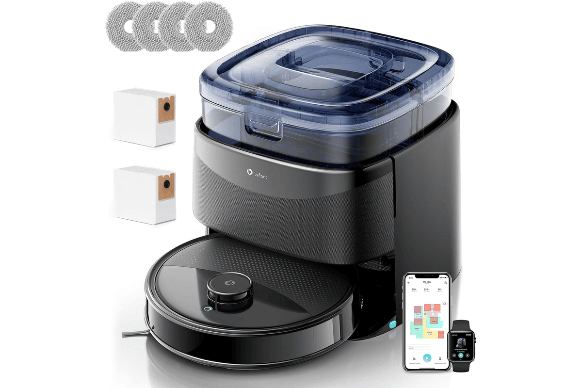 Lefant M3 Max robot aspirateur laveur station multifonction 20000 Pa navigation dToF 360 degrés double serpillière rotative 200 tours minute à 329,98 € Amazon