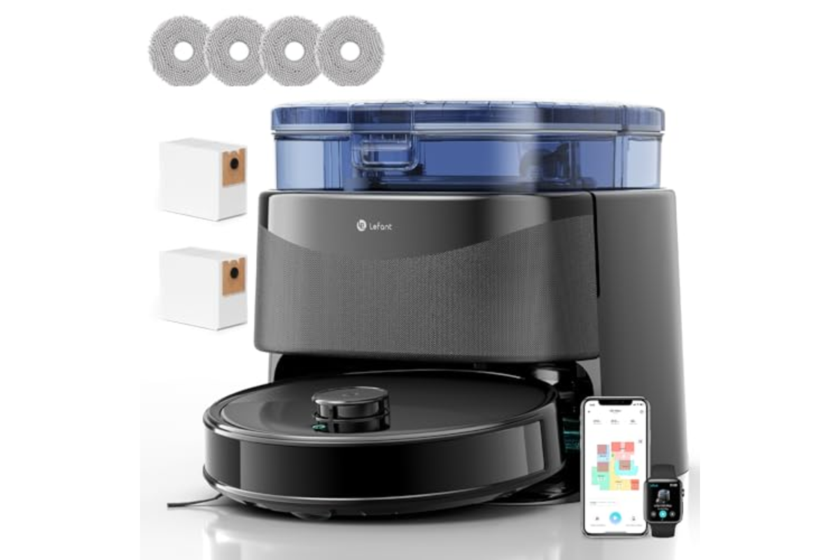Lefant M3 robot aspirateur laveur 12 000 Pa — station tout-en-un, navigation dToF, WiFi/Alexa bon plan Amazon 299,98 € mai 2026