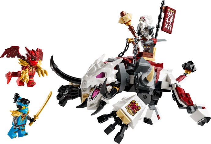 LEGO Ninjago 71863 Zilvar et Grimtak la bête draconique avec Nya et Dragon Kai