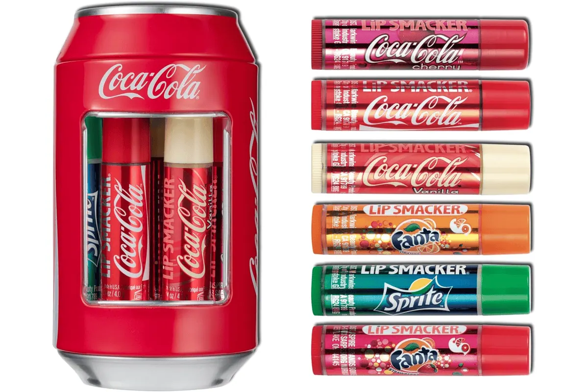 Lip Smacker Collection Coca-Cola 6 baumes set baumes à lèvres parfumés bon plan Amazon