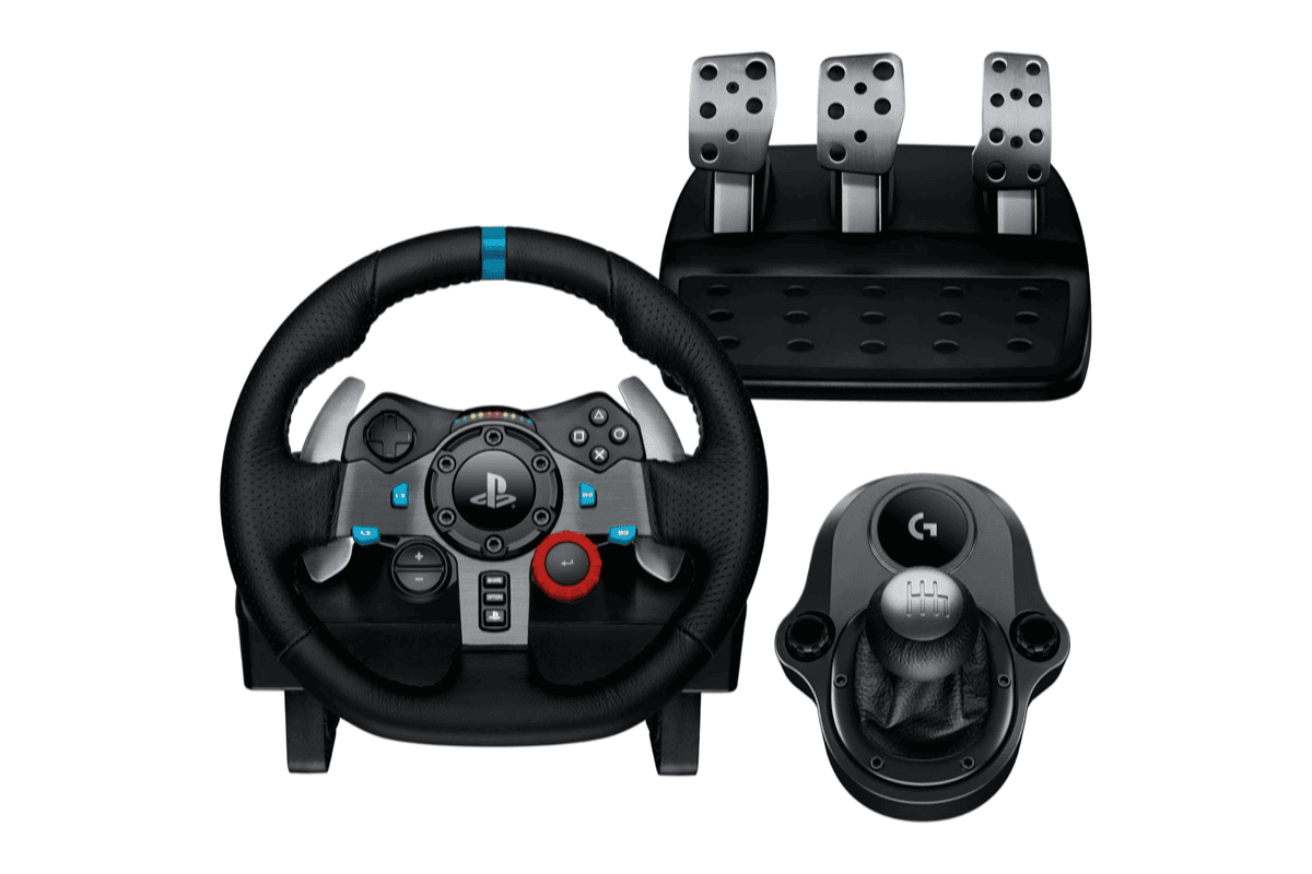 Bon plan Amazon Logitech G G29 SE Driving Force volant course pédalier levier vitesse retour de force cuir PS5 PS4 PC noir 229 euros mai 2026