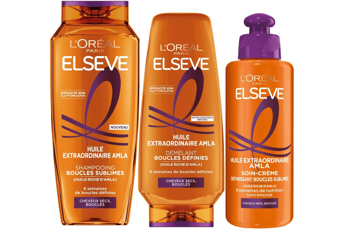 L'Oréal Paris Elsève Huile Extraordinaire Boucles Nourries routine cheveux bouclés 13,50 € bon plan Amazon