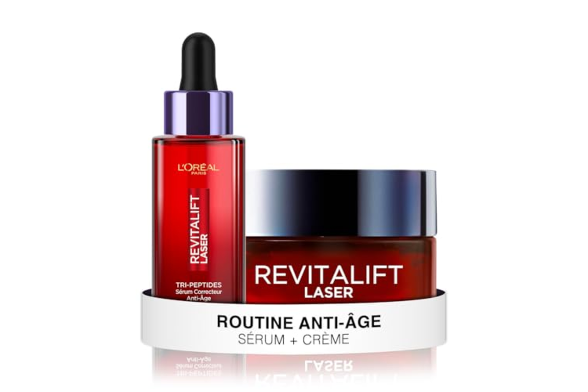 Bon plan Amazon L'Oreal Paris Routine Soin Anti-age Raffermissante Triple Action creme jour nuit serum mai 2026