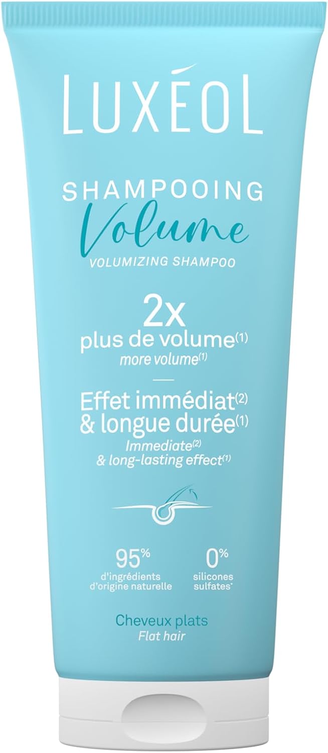 Tube de shampooing Volume Luxéol 200 ml pour cheveux plats en promotion sur Amazon