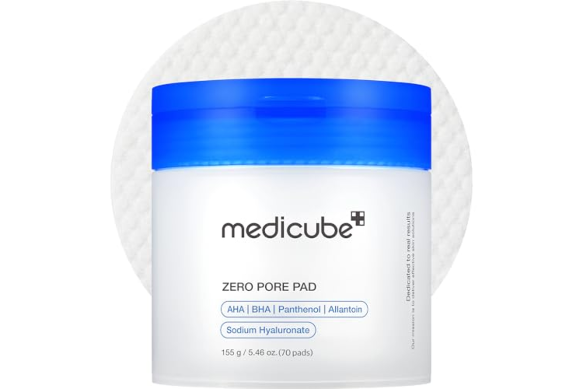 Bon plan Amazon Medicube Zero Pore Pads 2 tampons exfoliants AHA 4 5 pourcent acide lactique 70 unites K-beauty mai 2026
