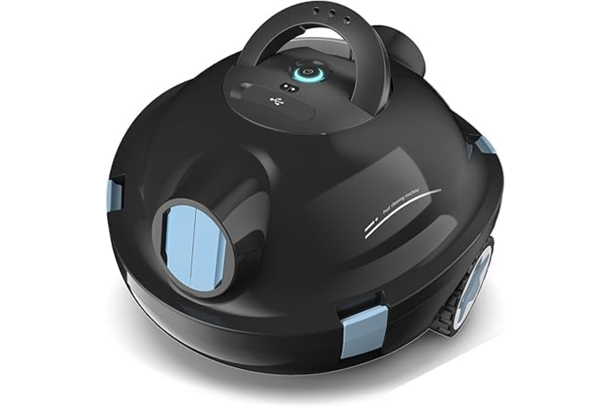 MEDOXA robot nettoyeur piscine sans fil 120 min autonomie auto-stationnement noir