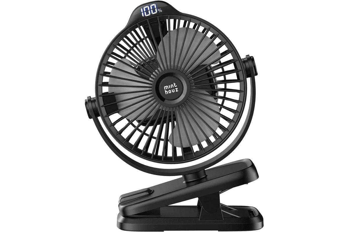Minthouz Ventilateur USB portable 8000 mAh ventilateur USB rechargeable 28,99 € bon plan Amazon