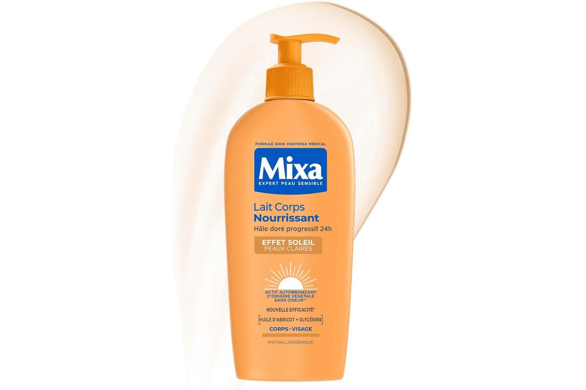 Mixa Autobronzant Lait Corps Nourrissant hâle doré progressif 24H 250 ml bon plan Amazon 6,31 €