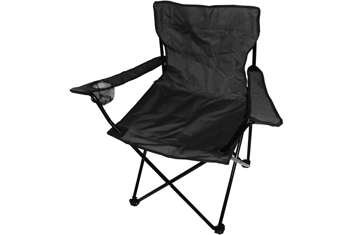 Chaise pliante Mojawo pour pêche et camping avec porte-gobelet et sac de transport