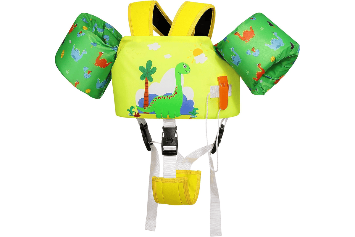 Bon plan Amazon MoKo Gilet de Bain Enfant Brassard Natation Dessin Animé Boucle en D Sifflet urgence apprendre nager petits filles garçons 23,46 euros au lieu de 26,09 euros mai 2026