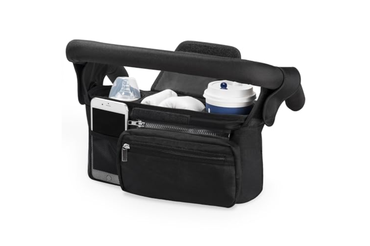 Bon plan Amazon Momcozy organisateur poussette landau universel sac rangement porte-gobelet mai 2026